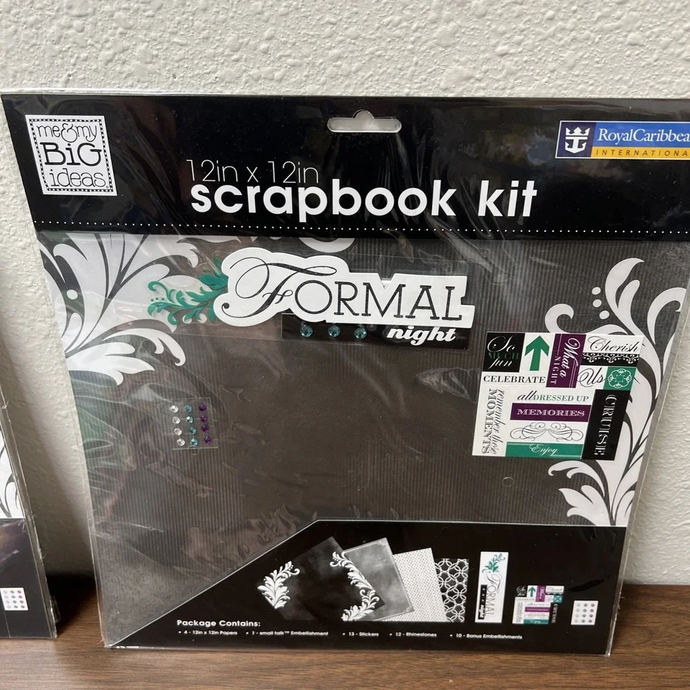 Lot Of 4 Royal Caribbean‎ Scrapbook Kits (Formal Night & Card Making Kit) 12x12